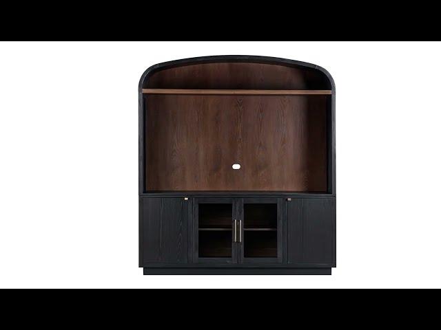 Marlow Black Wood Entertainment Center from Coleman Furniture