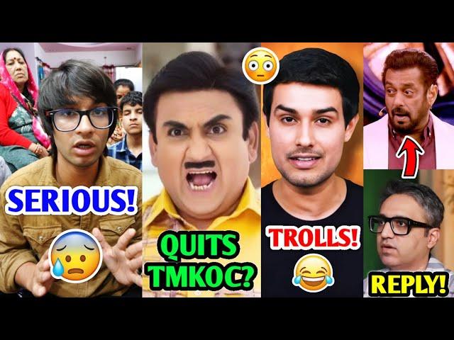 This is VERY SERIOUS…| Jethalal QUITS TMKOC?, Ashneer Grover REPLY to Salman Khan, Dhruv Rathee |