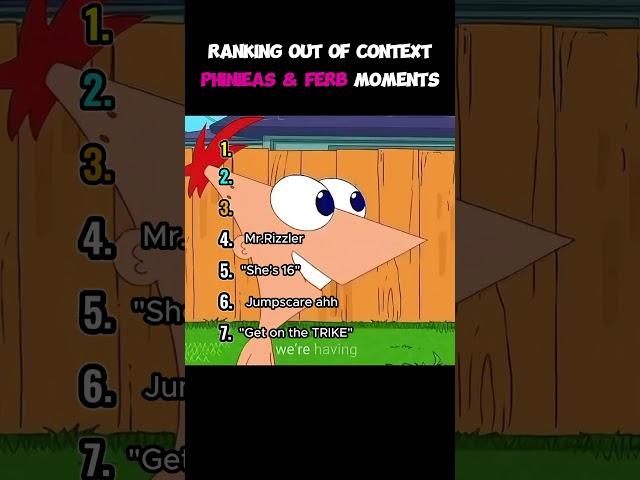 Ranking Phineas and Ferb moments! #ranking #phineaseferb #cartoon