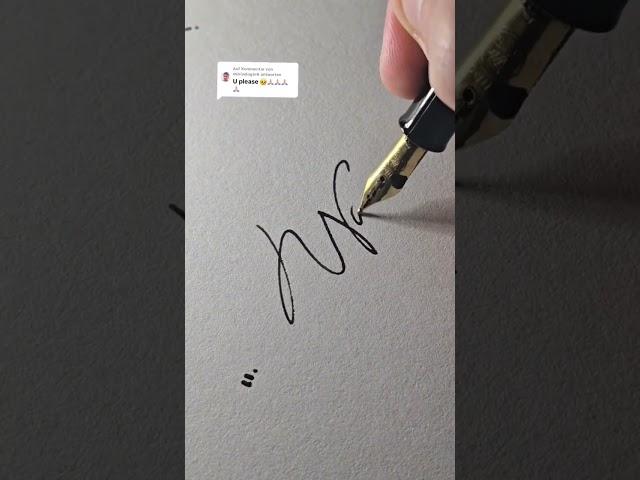 How To Sign The Letter au?? #signature #signfabrication #art #lifeisbutadream #calligraphy