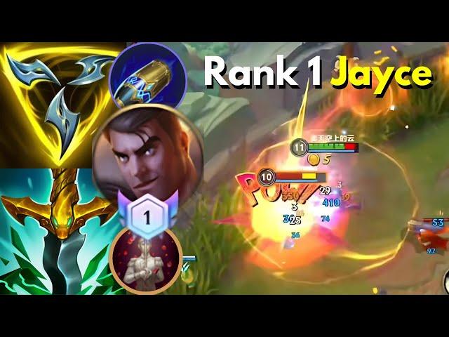 Rank 1 Jayce (TOP) | Chinese Server | 5 Games | MVP | Lofi | Wild Rift China