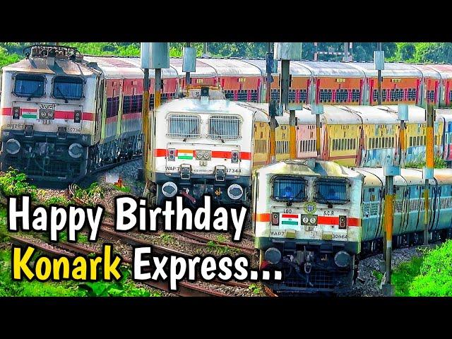 Konark Express Journey From Icf To Utkrisht, Utkrisht To Lhb Coaches | Happy Birthday Konark Express