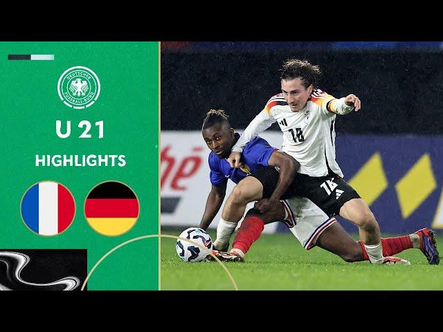 Double lead gambled away | France vs. Germany 2-2 | Highlights | Under-21 Friendly