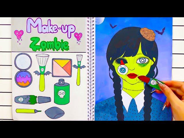 [️kertas diy️] Wednesday Riasan Gaya Zombie Transformal  Kertas Indo