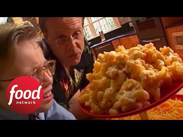 Alton Brown Makes Baked Macaroni and Cheese | Good Eats | Food Network