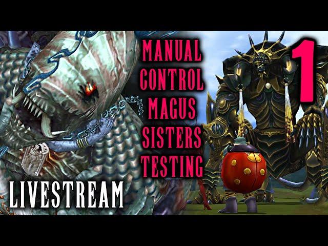 FFX NSG Experiments Livestreams - Manual Control Magus Sisters Testing Vs Nemesis & Dark Anima