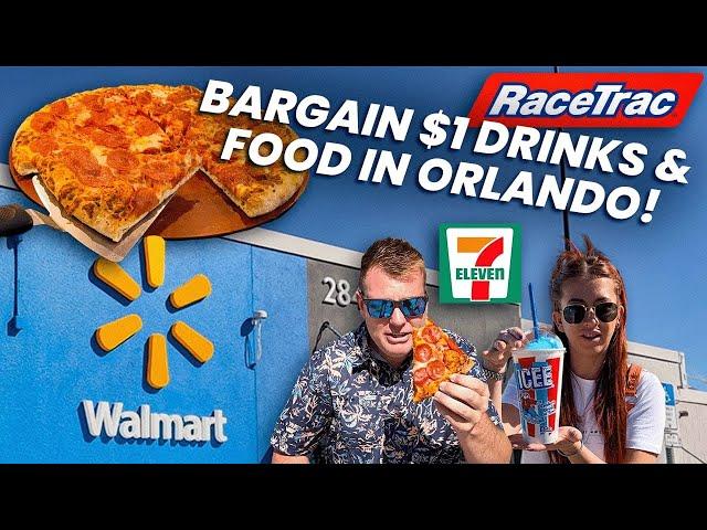 CRAZY CHEAP PRICES! Bargain FOOD & DRINKS in Orlando Florida- Gas Station Fast Food Kissimmee! 