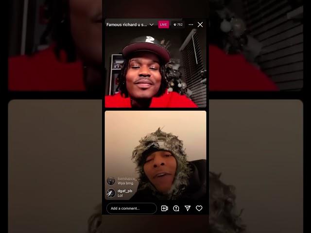 Famous Richard vs BMG Upper Class on Instagram live
