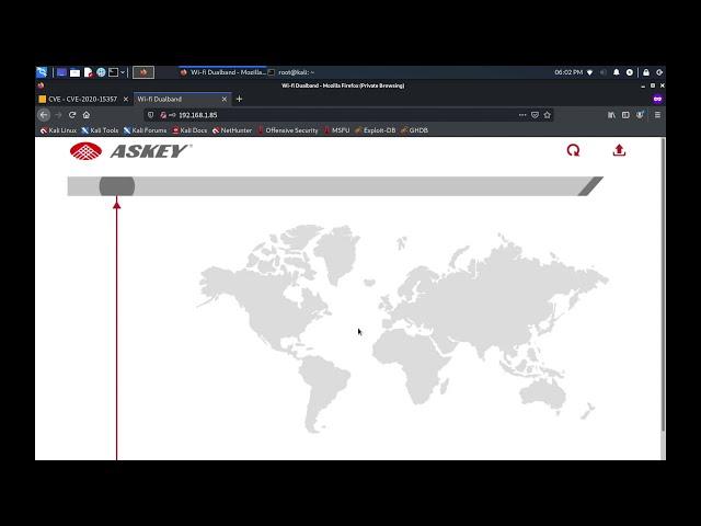 CVE 2020-15357  PoC | Askey AP5100W WiFi Mesh