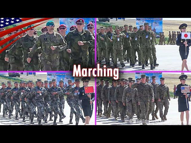 Parade Showcases Various Military Marching Styles from Different Countries