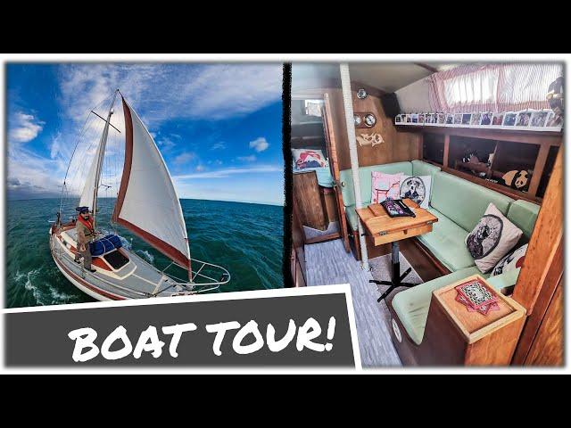 Boat Tour - Buy SMALL, Sail BIG - Our Tiny 28ft SailBoat - Chasing Currents