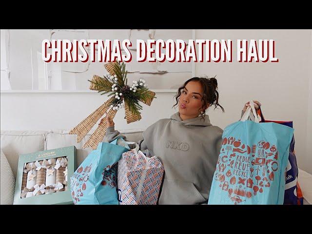 CHRISTMAS DECORATION HAUL! B&M, Home Bargains, The Range! Immie and Kirra