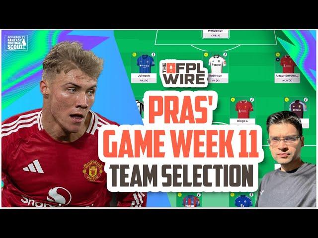 Pras' FPL Gameweek 11 Team Selection | The FPL Wire | Fantasy Premier League Tips 2024/25