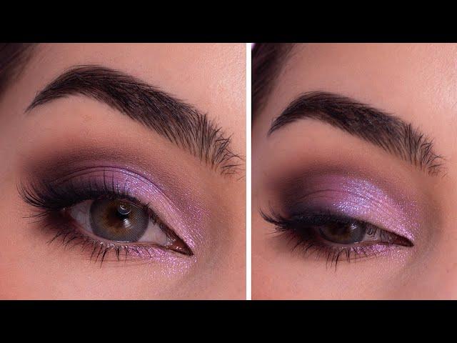 How to Apply This Shimmery Purple Smokey Eyeshadow Look