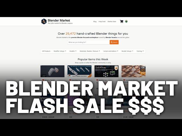 Blender Market Flash Sale: Best Add Ons to buy RIGHT NOW!