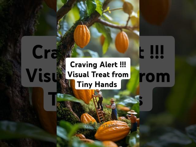 How Tiny Workers Make Chocolate from Cocoa Pods | Miniature Magic!#ai #shorts #youtubeshorts