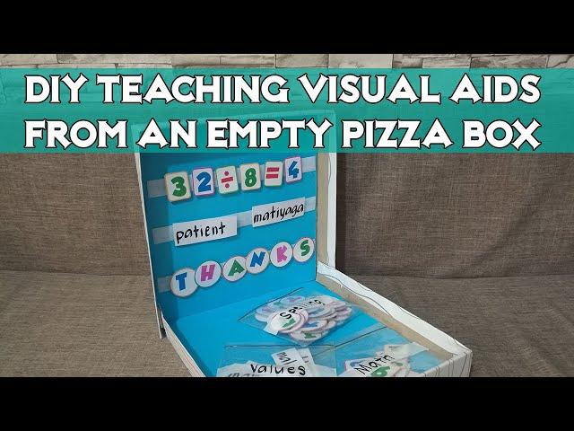 DIY Transform Pizza Box to Visual Aids for Teaching Kids | Educational Toys