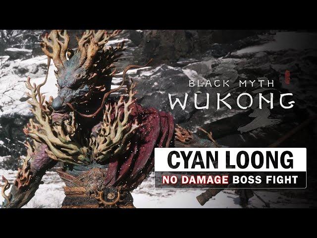 Black Myth Wukong - Cyan Loong Boss Fight (No Damage Taken)