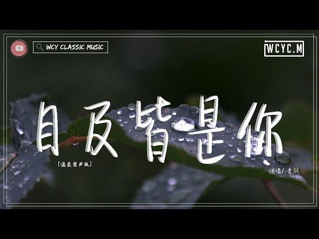 青渢 - 目及皆是你 (溫柔男聲版) 「我戒不掉你 像戒不了呼吸 漫長的距離 我用思念來代替」【動態歌詞/Lyrics Video】