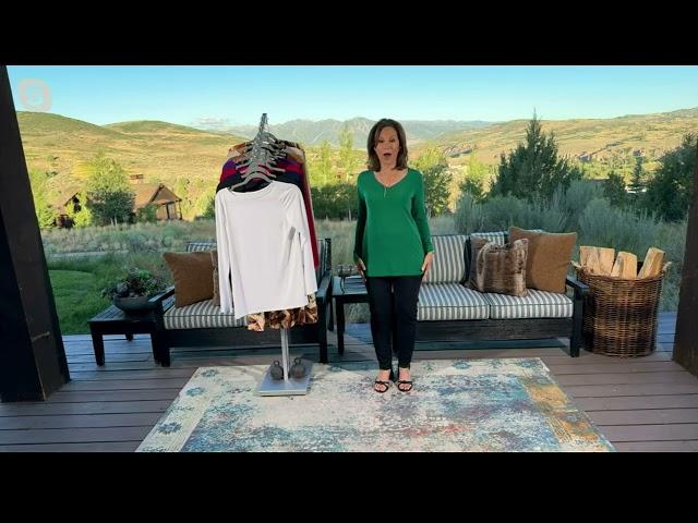 Susan Graver Modern Essentials Set of 2 Liquid Knit Tops on QVC