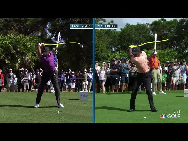 Tiger Woods Golf Swing Before and After His Violent Car Crash