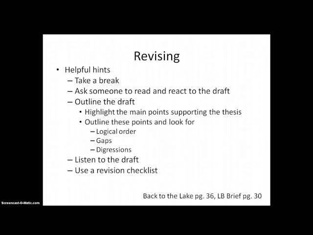 Academic Essay Basics - Developing the Essay