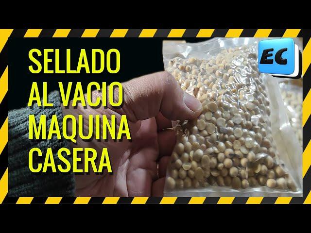 ENVASADO AL VACIO CASERO Y MAQUINA DE SELLAR BOLSITAS HECHA EN CASA  #JUNTAMUGRE