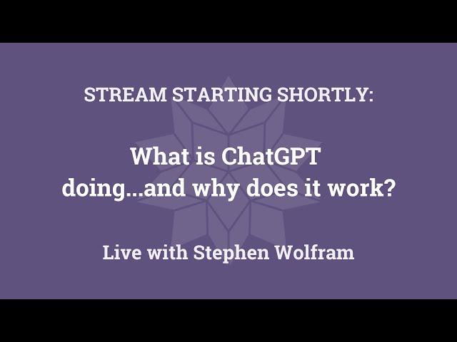 What is ChatGPT doing...and why does it work?