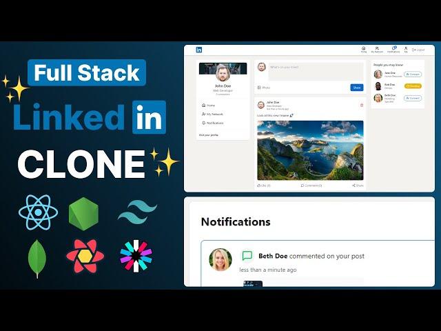 Build a Linkedin Clone with React and Node.js | Full Stack Tutorial