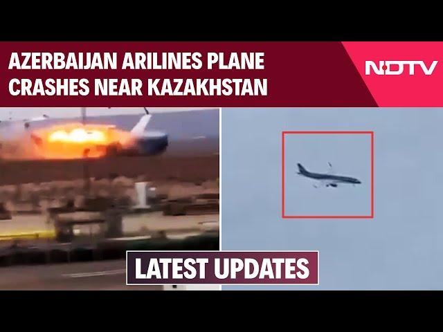 Kazakhstan Plane Crash LIVE | Azerbaijan Airlines Plane With 67 On Board Crashes In Kazakhstan