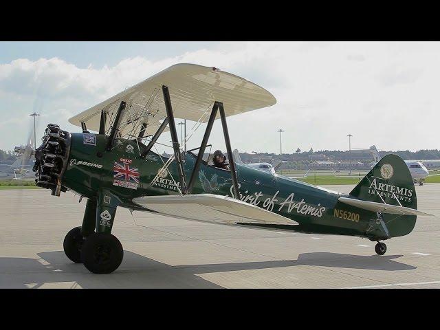 Tracey Curtis-Taylor takes off for Australia, Amy Johnson style