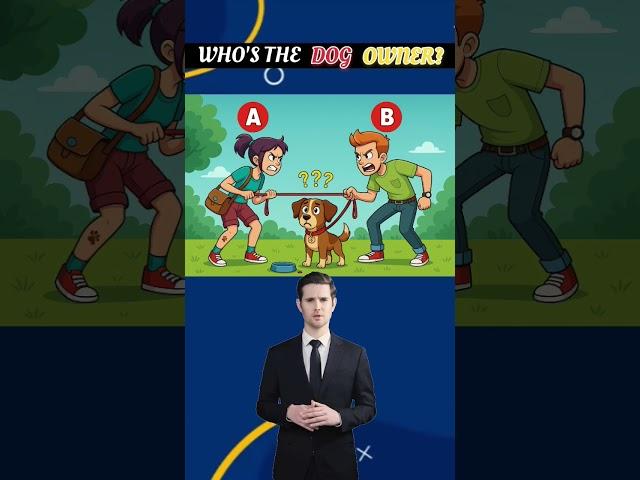 Who Is The Dog Owner?Identify? #logicpuzzles #brainteasers #riddles #viralshorts #viralreels