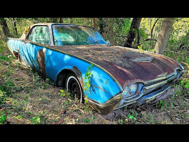 ABANDONED Thunderbird Sitting 40 Years? WILL IT RUN? - NNKH