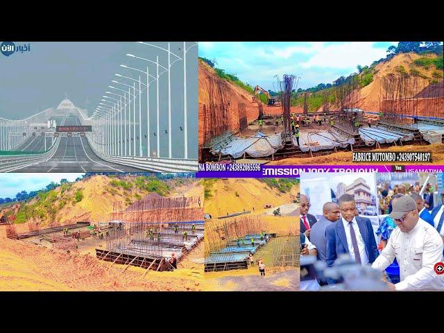 100%TRAVAUX CONSTRUCTION MEILLEURE PONT EN AFRIQUE CENTRALE A KINSESO INCROYABLE MERCI FATSHI BETON