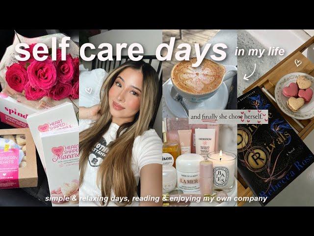 VLOG! simple days in my life, self care routine, enjoying my own company, & cozy nights in!