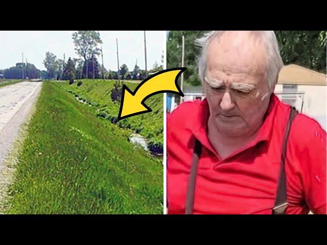 FedEx Driver Spots Something Hidden In Abandoned Ditch, Jumps Out And Makes A Life-Changing Find