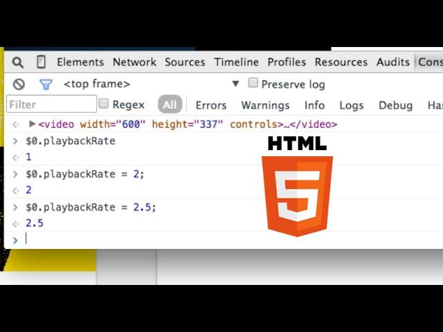 Speed up any HTML5 video player!