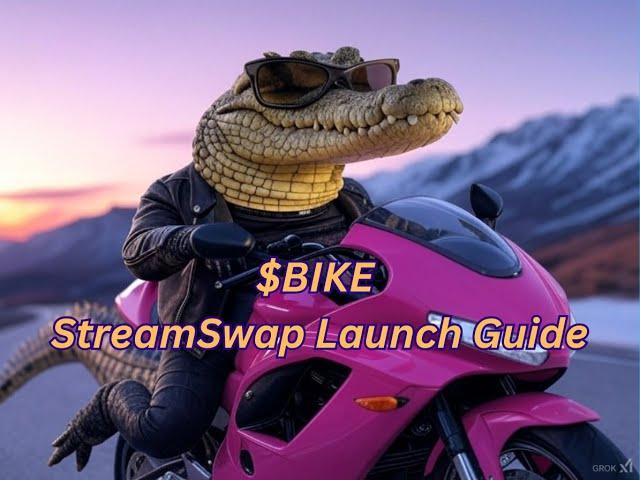 $BIKE first RWA-backed memecoin | Streamswap Launch Guide