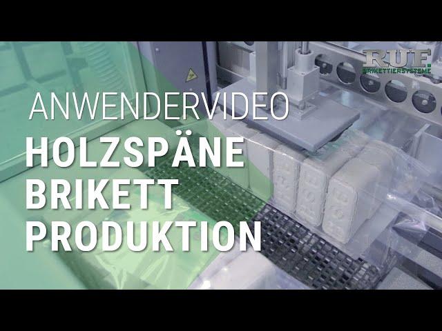 Holzbrikettpresse RUF - Holzstaub zu Briketts pressen, Brikettieren aus der Praxis bei Fa. BSH