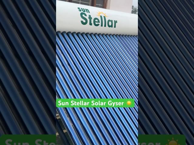 Sun Stellar Solar Gyser Installed By Dolphin Solars  #solarenergy  #shortsfeed #shorts #ytshorts