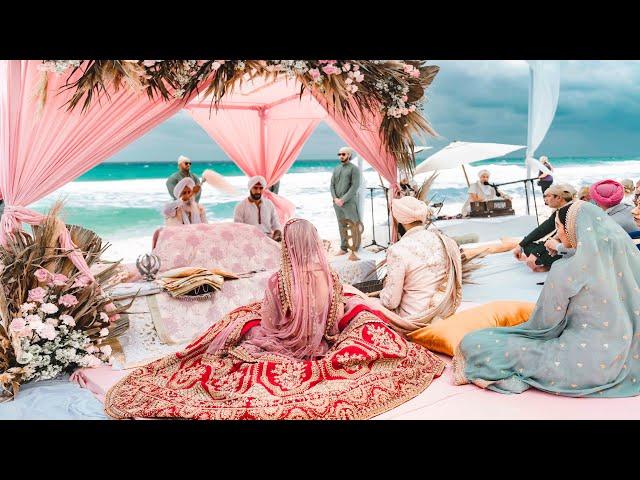 Peter & Jessica | DESTINATION WEDDING 2022 | Indian Sikh Wedding Highlights | CANCUN |