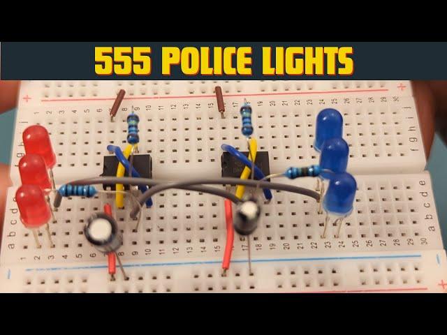 How to Make LED Police Lights With 555 Timer