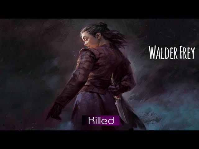 Walder Frey and house Frey death scene | KILLED BY arya stark | Clip