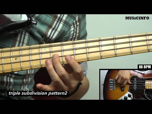 musicinfo   Ujerry Bass Class10강 triple subdivision pattern1