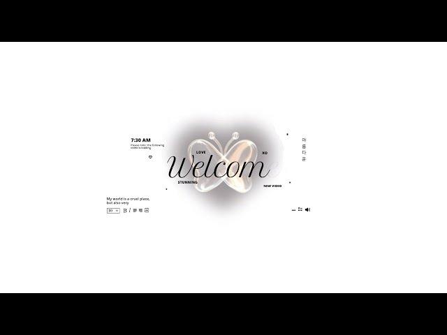 aesthetic Intro & Outro templates 'butterfly themed' | FREE FOR USE