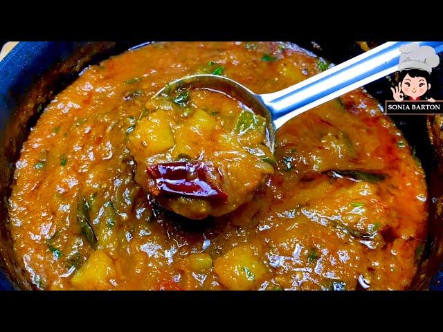 रसेदार कद्दू की खट्टी मीठी तीखी सब्ज़ी जो है बहुत ही टेस्टी| Kaddu ki Sabzi | Pumpkin curry recipe