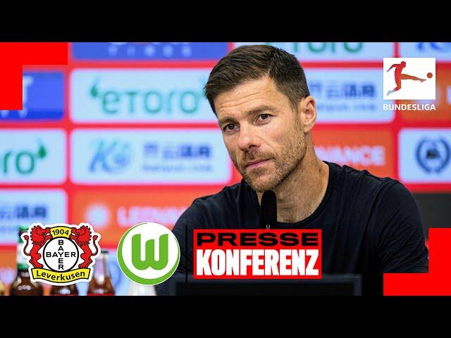 RE-LIVE: PK mit Xabi Alonso vor Bayer 04 Leverkusen  VfL Wolfsburg | Bundesliga, 4. Spieltag