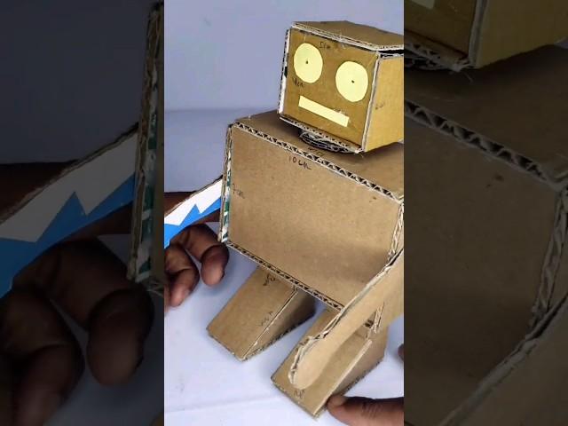 Making a robot at home from cardboard.