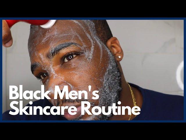 BLACK MEN’S SKINCARE ROUTINE FT. BLACK WOLF NATION, OLAY, HERITAGE STORE, HIMS, VASELINE