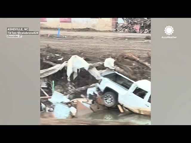 3 months after Hurricane Helene: Devastation remains in Asheville, North Carolina